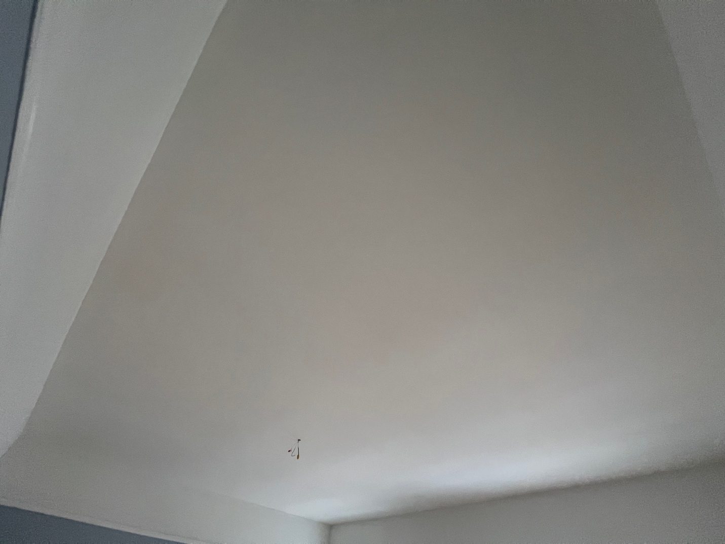 Smooth ceiling after popcorn removal in Barrhaven