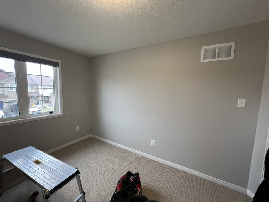 Accent wall before in The Glebe